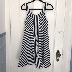 Torrid black and white striped tank top dress 00